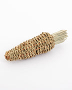 radish shaped chew toy for rabbits made out of reed